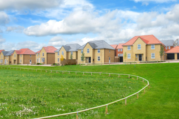 detached homes with green space